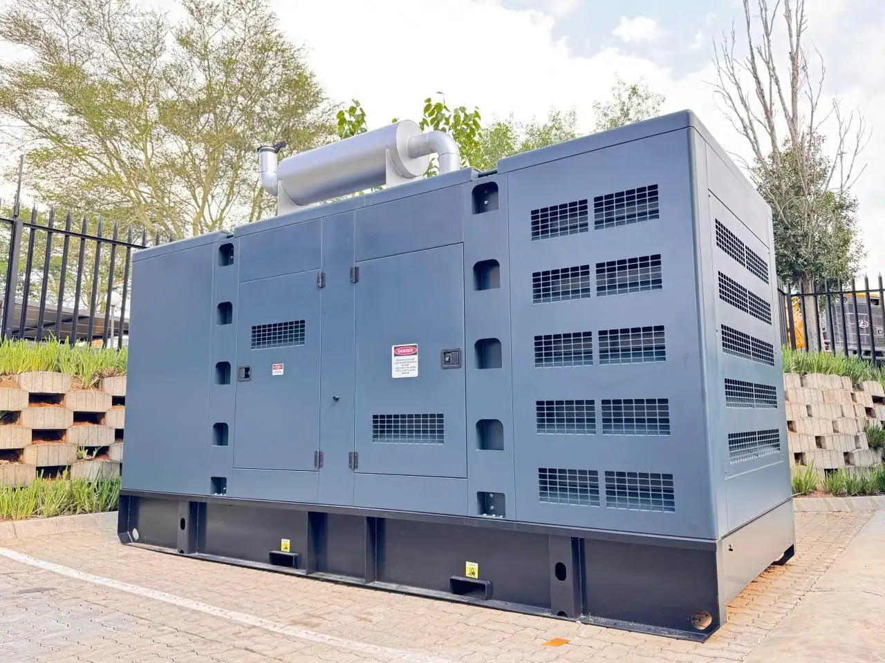 Standby power generator on site