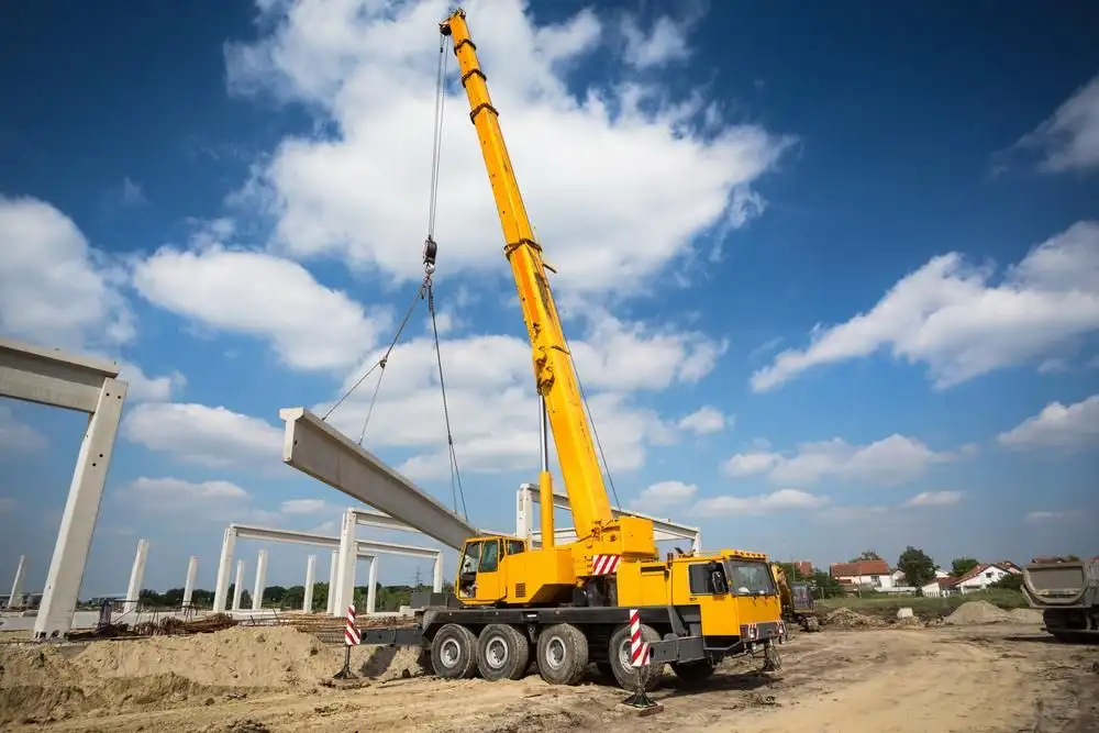Lifting equipment on site